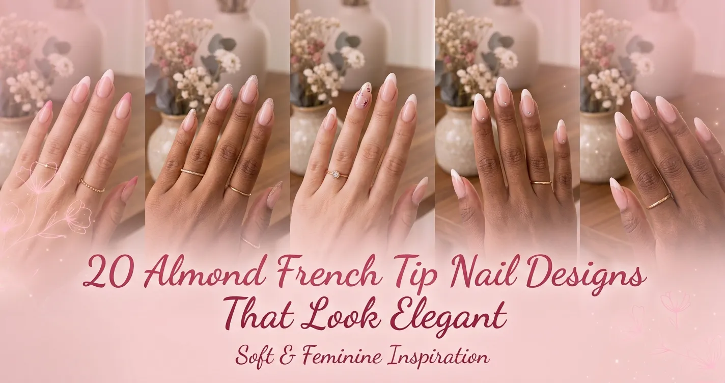 20 Almond French Tip Nail Designs That Look Elegant