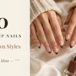 20 Brown French Tip Nails - Warm Brown Styles