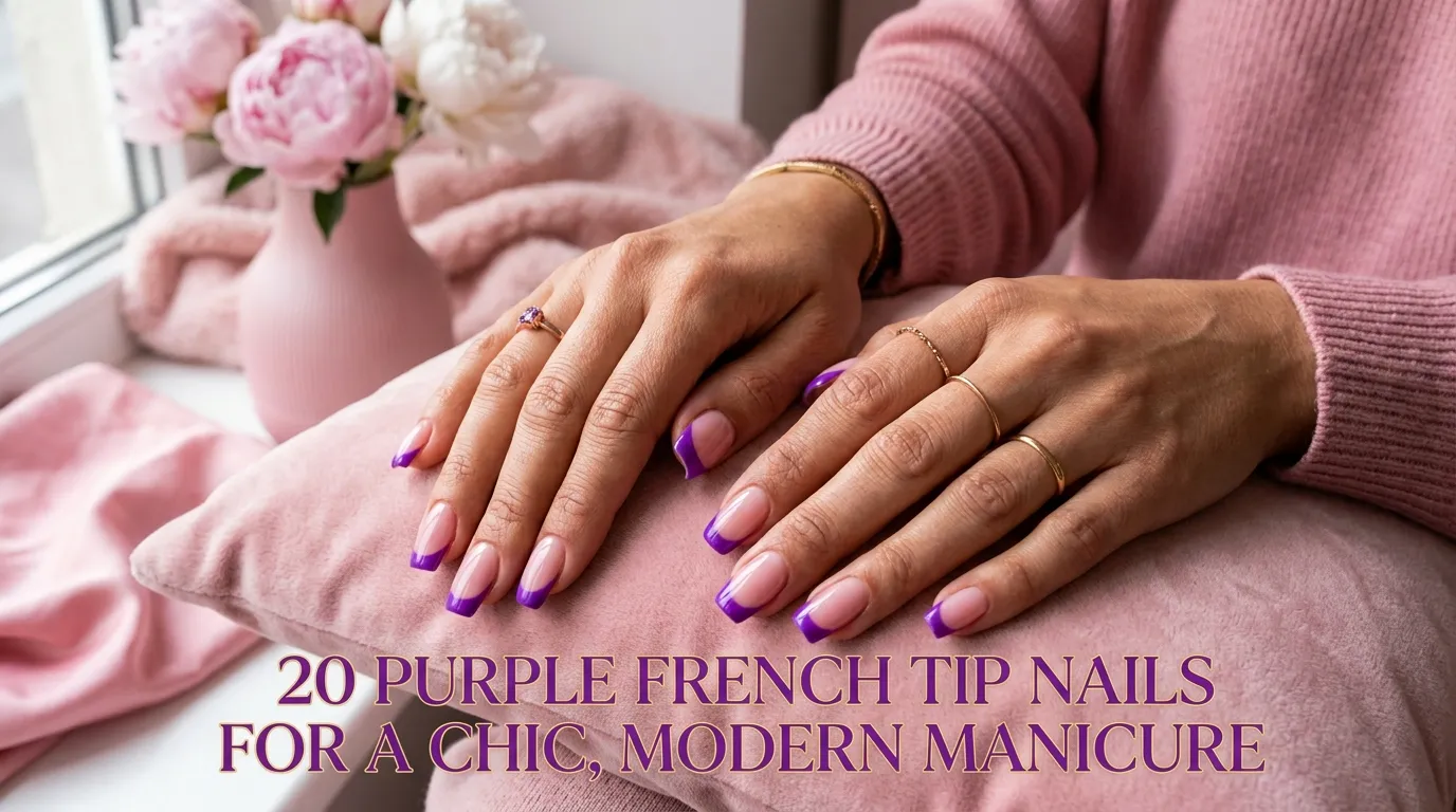 20 Purple French Tip Nails for a Chic, Modern Manicure