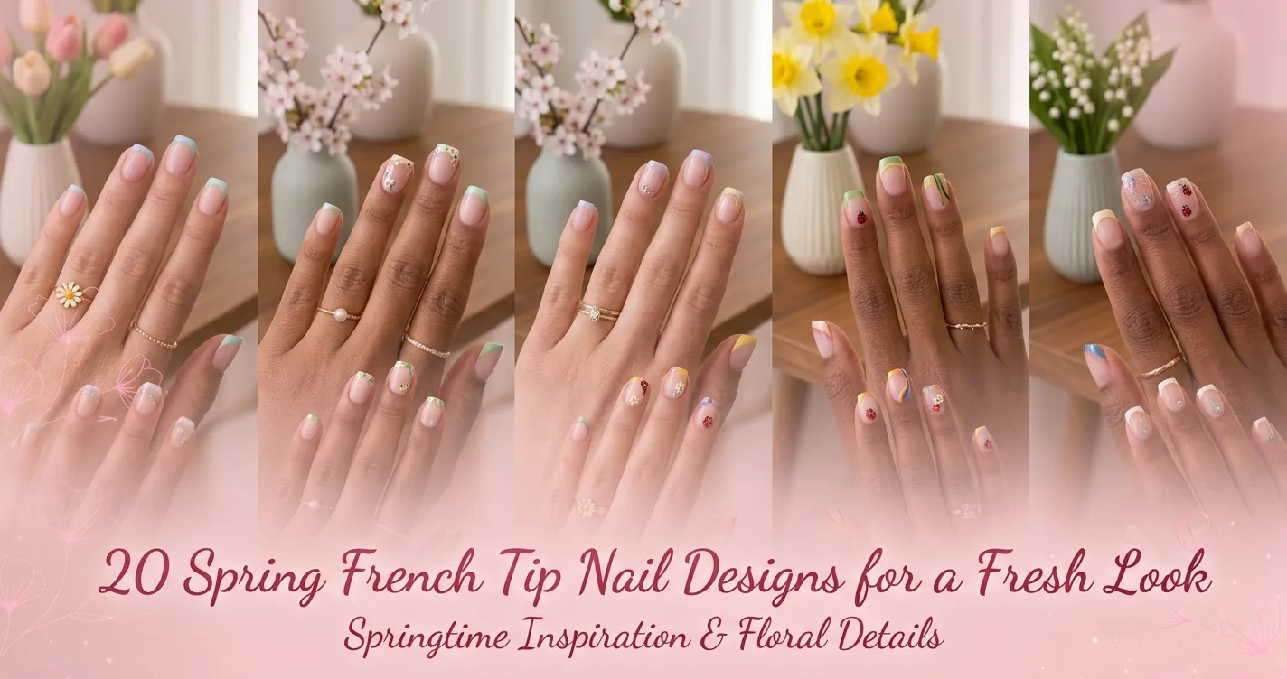 20 Spring French Tip Nail Designs for a Fresh Look
