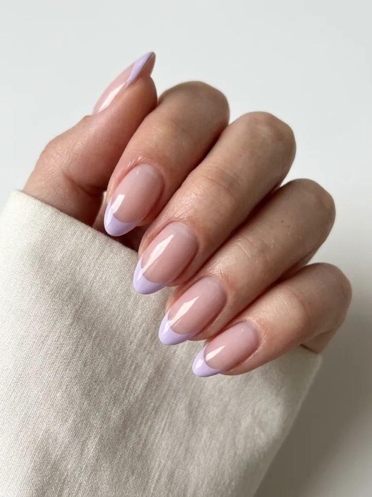 Classic Lavender French Tips
