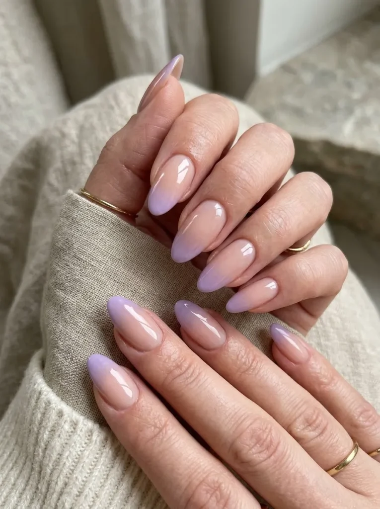 Deep Purple French Tips