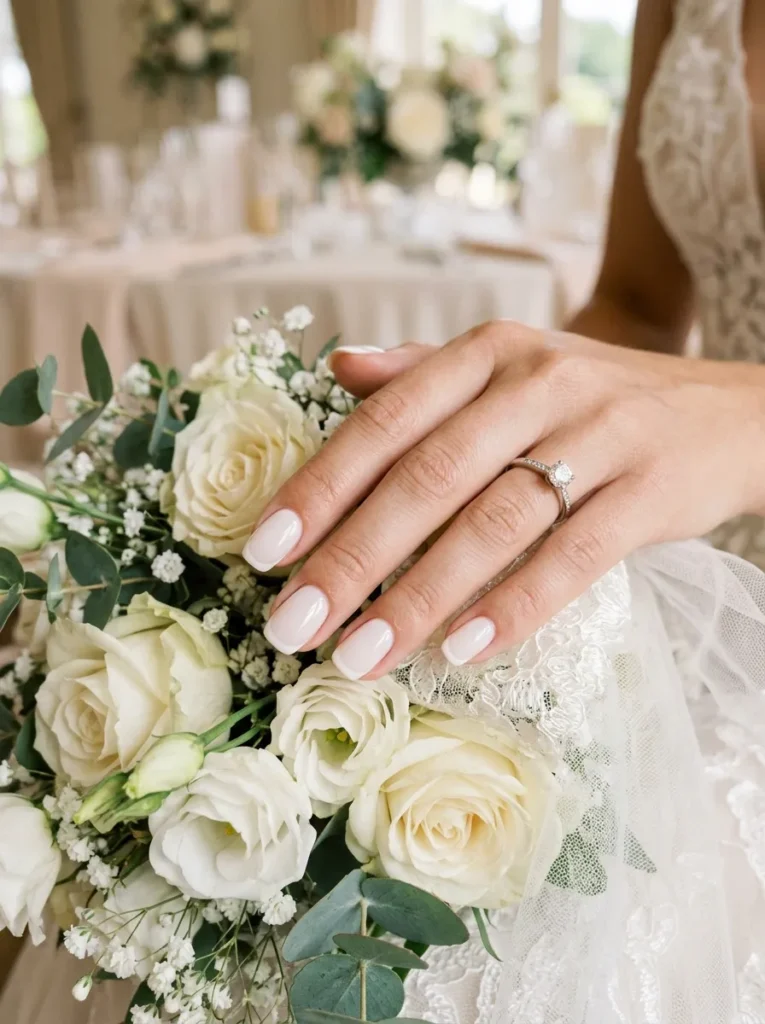 Milky White French Tips