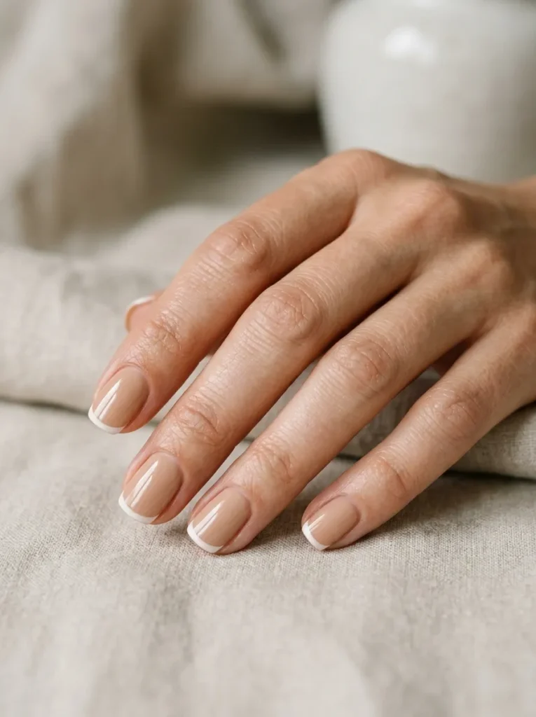 Short Nude French Tips