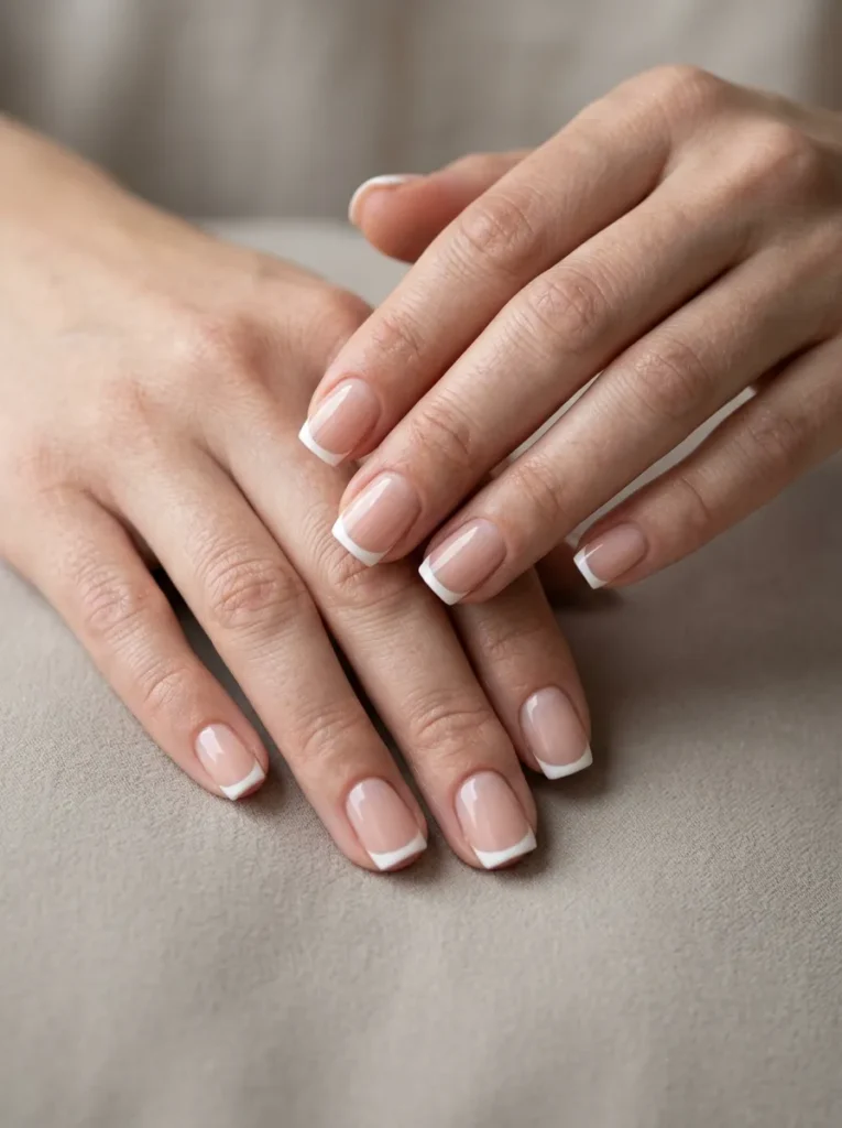 Short Square French Tips