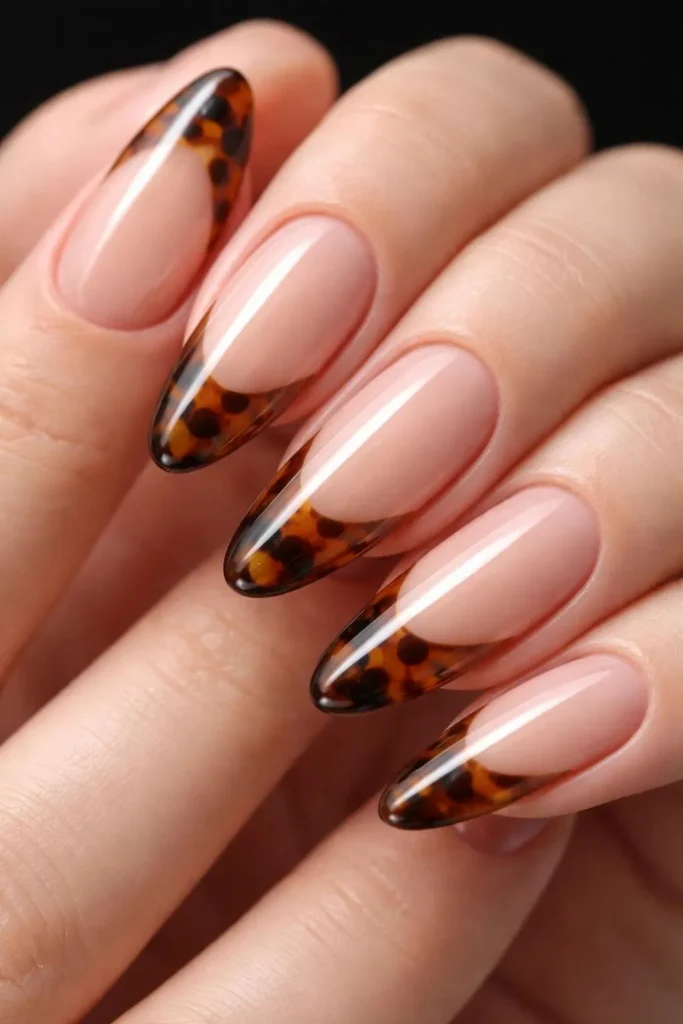 Tortoiseshell French Tips