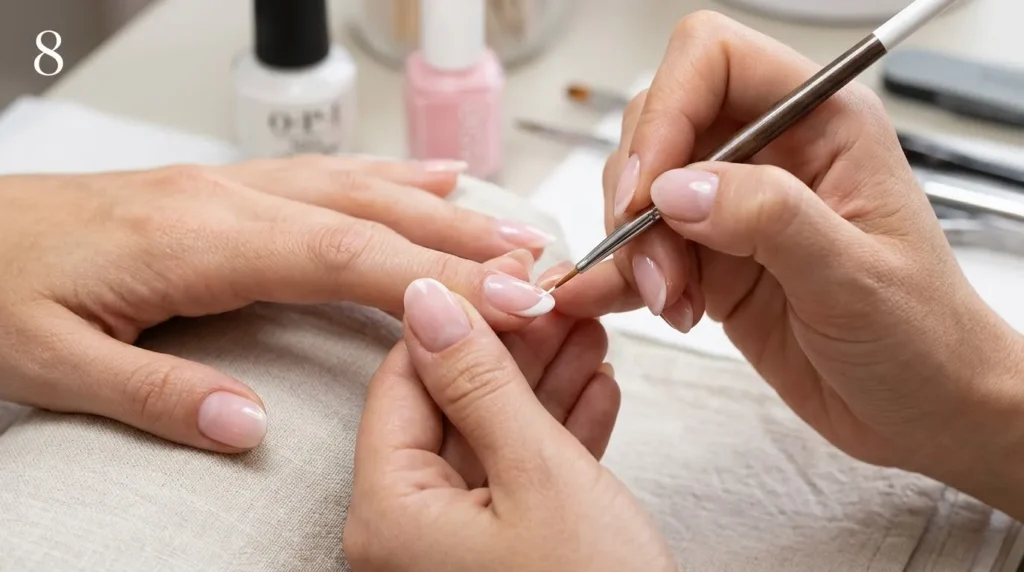 Step 8: Try French Tip Stickers If You Are a Beginner